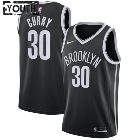 Camiseta Niños NBA Brooklyn Nets Seth Curry 30 2022-23 Nike Icon Edition Negro Swingman